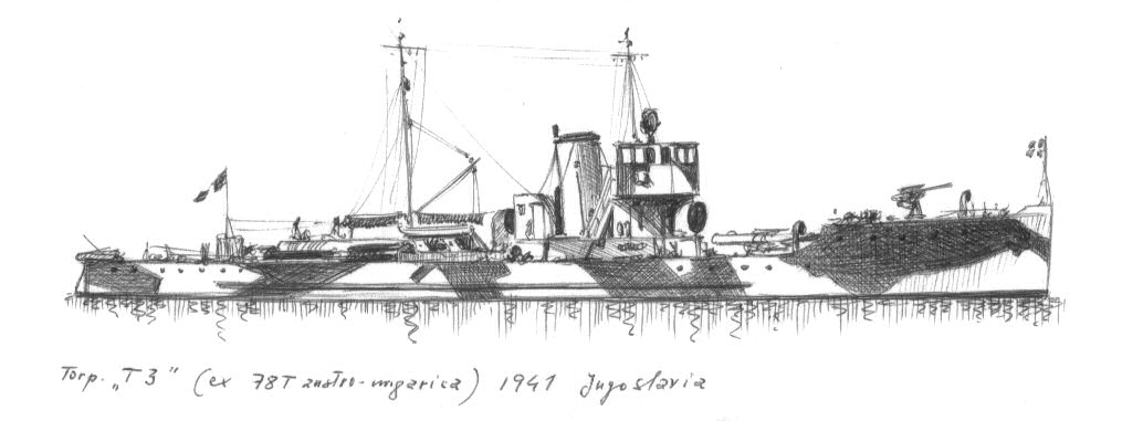 1941 - Torpediniera 'T 3' - ex '78T' austro ungarica poi jugoslava
